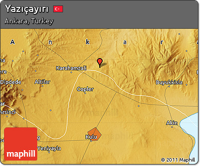 Physical Map of Yazıçayırı