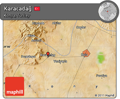 Satellite Map of Karacadağ