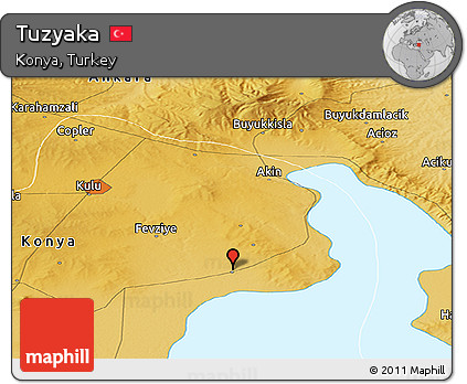 Physical Panoramic Map of Tuzyaka