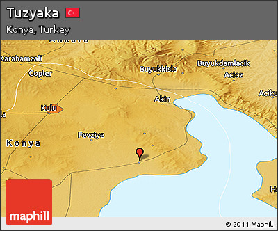 Physical Panoramic Map of Tuzyaka