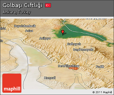 Satellite Panoramic Map of Gölbaşı Ciftliği