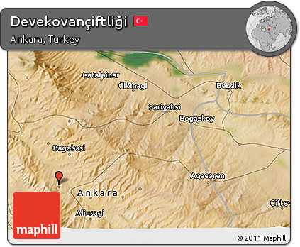 Satellite 3D Map of Devekovançiftliği