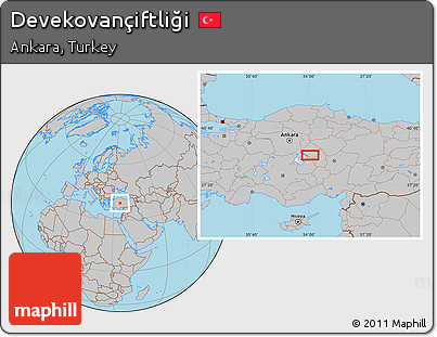 Gray Location Map of Devekovançiftliği