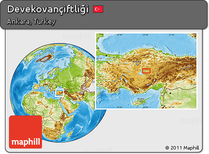 Physical Location Map of Devekovançiftliği
