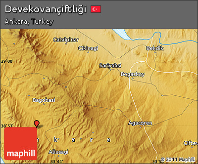 Physical Map of Devekovançiftliği