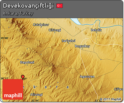 Physical Map of Devekovançiftliği
