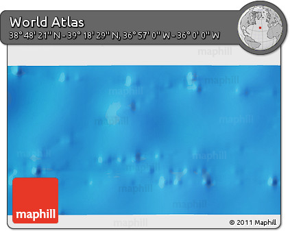 Physical 3D Map of the Area around 39° 3' 25" N, 36° 28' 30" W