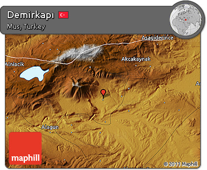 Physical 3D Map of Demirkapı