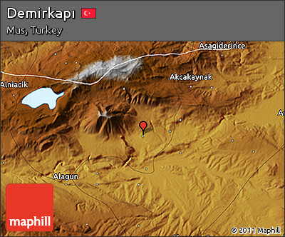 Physical 3D Map of Demirkapı