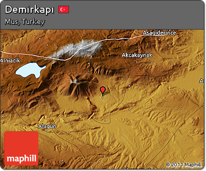 Physical 3D Map of Demirkapı