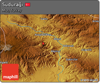 Physical 3D Map of Sudurağı