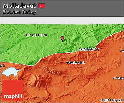 Political 3D Map of Molladavut