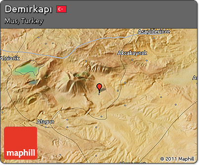 Satellite 3D Map of Demirkapı