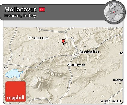 Shaded Relief 3D Map of Molladavut
