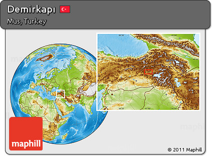 Physical Location Map of Demirkapı