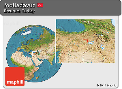 Satellite Location Map of Molladavut