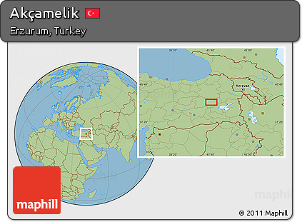 Savanna Style Location Map of Akçamelik