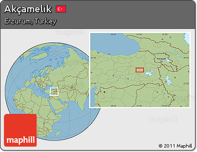 Savanna Style Location Map of Akçamelik