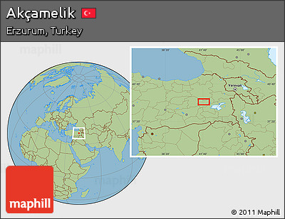 Savanna Style Location Map of Akçamelik