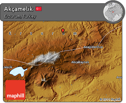 Physical Map of Akçamelik