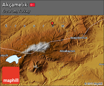 Physical Map of Akçamelik