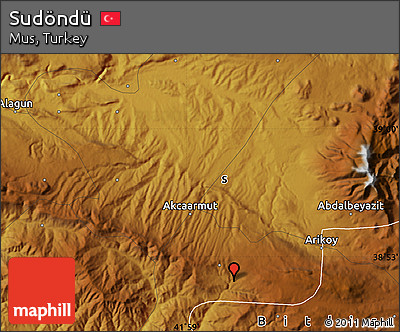 Physical Map of Sudöndü
