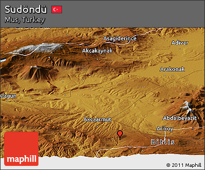 Physical Panoramic Map of Sudöndü