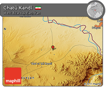 Physical 3D Map of Chatū Kandī