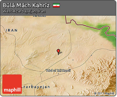 Satellite 3D Map of Būlā Māch Kahrīz