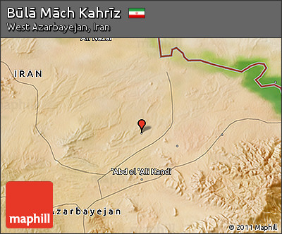 Satellite 3D Map of Būlā Māch Kahrīz