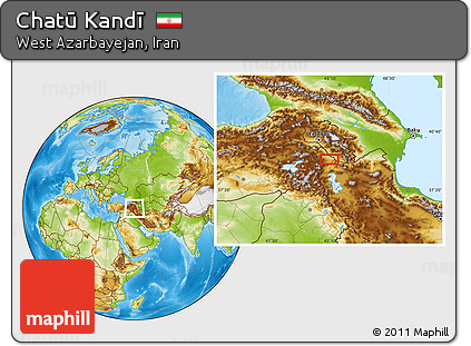 Physical Location Map of Chatū Kandī