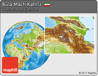 Physical Location Map of Būlā Māch Kahrīz