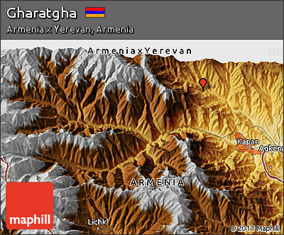 Physical 3D Map of Gharatgha