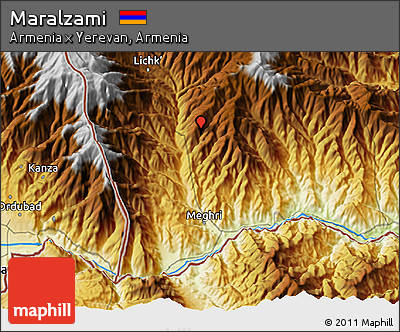 Physical 3D Map of Maralzami