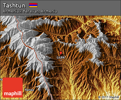 Physical 3D Map of Tashtun
