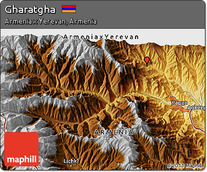 Physical 3D Map of Gharatgha