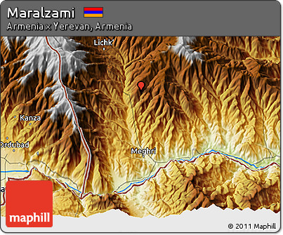 Physical 3D Map of Maralzami