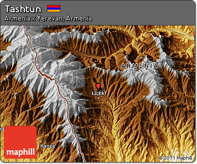 Physical 3D Map of Tashtun