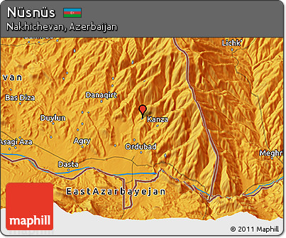Political 3D Map of Nüsnüs