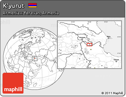 Blank Location Map of K'yurut