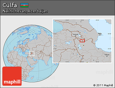 Gray Location Map of Culfa