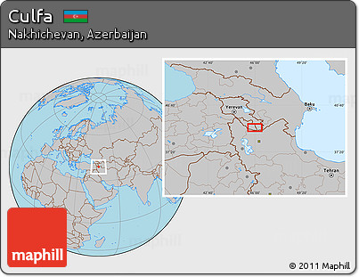 Gray Location Map of Culfa