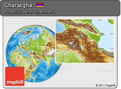 Physical Location Map of Gharatgha