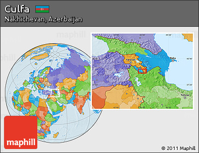 Political Location Map of Culfa