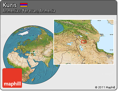 Satellite Location Map of Kuris