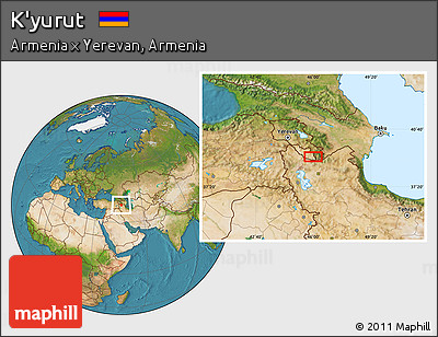 Satellite Location Map of K'yurut
