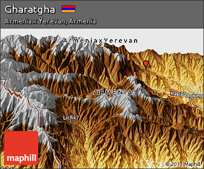 Physical Panoramic Map of Gharatgha