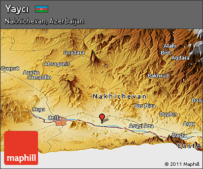 Physical Panoramic Map of Yaycı