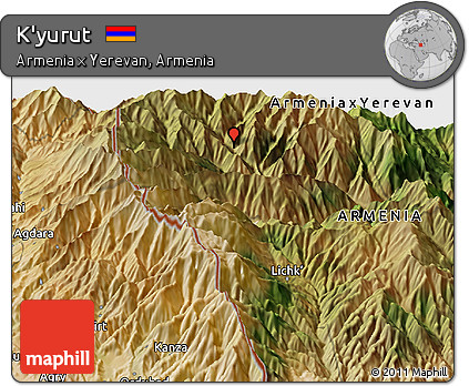 Satellite Panoramic Map of K'yurut