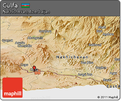 Satellite Panoramic Map of Culfa
